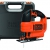 Black + Decker 520W Elektronik-Pendelhubstichsäge, 4-stufig, variable Drehzahl, Staubabsaugung, Koffer, KS701PEK -