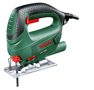 Bosch DIY Stichsäge PST 650, 1 Sägeblatt T 144 D für Holz, Koffer (500 W, Schnitttiefe in Holz 65 mm, Schnitttiefe in Stahl 4 mm) -