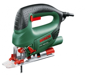Bosch DIY Stichsäge PST 800 PEL, 1 Sägeblatt T 144 D, Spanreißschutz, Koffer (530 W, Schnitttiefe in Holz 80 mm, Schnitttiefe in Stahl 5 mm, Hubzahl bei Leerlauf 500 - 3.000 min-1) -