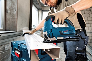 Bosch Professional GST 90 E Stichsäge mit 1 Sägeblatt, max. 90 mm Schnitttiefe, 650 W, Koffer - 