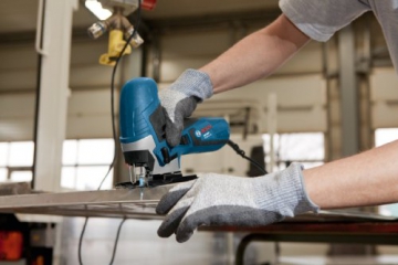 Bosch Professional GST 90 E Stichsäge mit 1 Sägeblatt, max. 90 mm Schnitttiefe, 650 W, Koffer - 