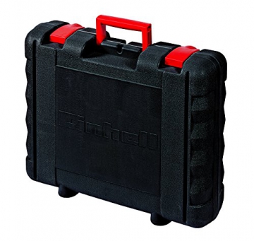 Einhell Stichsäge TC-JS 85 (620 W, max. 85 mm, 45° Schrägschnitt, Hubzahlregelung, 4-Stufen Pendelhub, Absaugadapter, Parallelanschlag, Koffer) - 