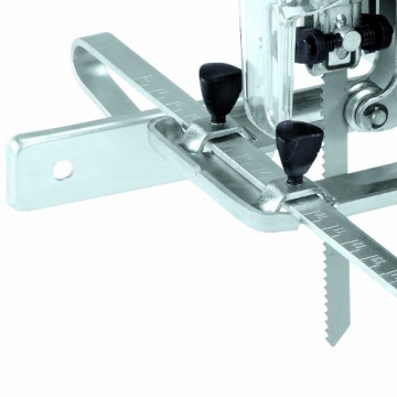 Einhell Stichsäge TC-JS 85 (620 W, max. 85 mm, 45° Schrägschnitt, Hubzahlregelung, 4-Stufen Pendelhub, Absaugadapter, Parallelanschlag, Koffer) - 